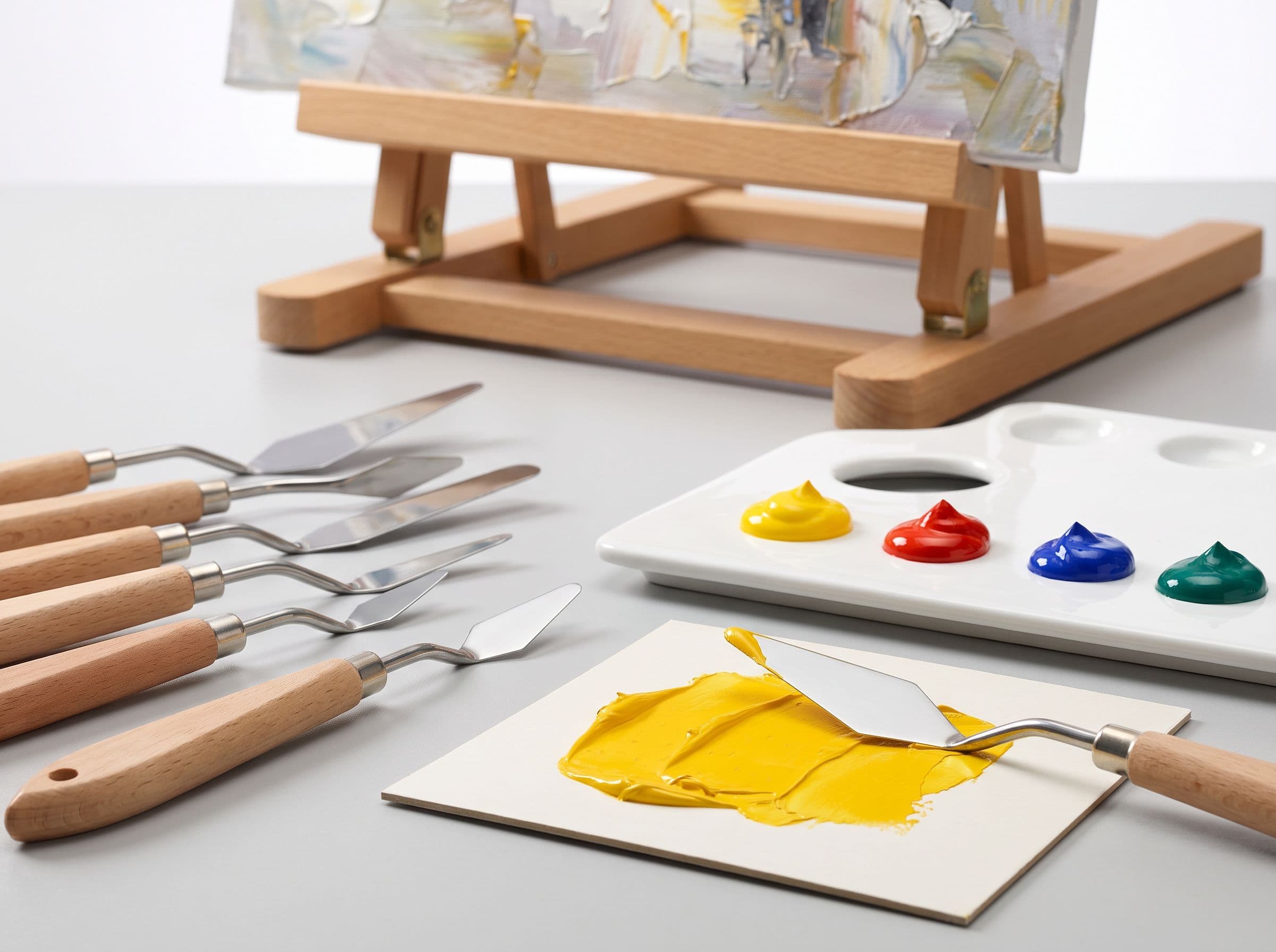 Comment peindre des paysages avec precision grace au couteau